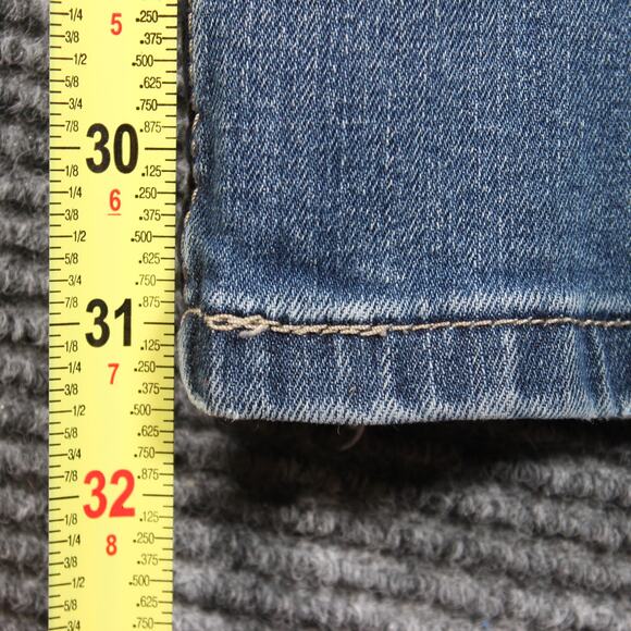 Levi’s 518 Superlow Womens W32 L31 Blue Low Rise Bootcut Flare - Picture 10 of 12